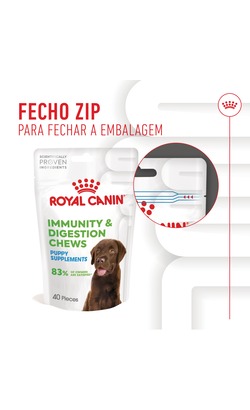 Biscoitos para cão Royal Canin Immunity & Digestion Chews Puppy Supplements – imagem secundária 7