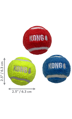 Brinquedo para cão Kong Sport Softies Balls | 3 unidades – imagem secundária 3