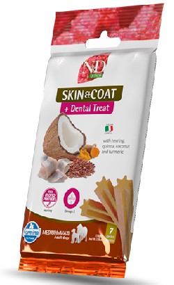 Biscoitos para cão N&D Quinoa Skin & Coat Herring Adult Medium Maxi