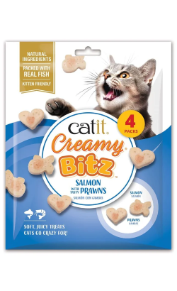 Catit Creamy Snacks Bitz | Salmão & Camarão – imagem principal