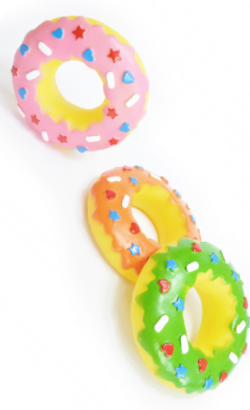 Brinquedo para cão Eurosiam Brinquedo Cão Donut em Vinil - Cores Sortidas