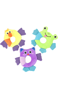 Brinquedo para cão Eurosiam Brinquedo Cão Donut Animals em Peluche - Modelos Sortidos
