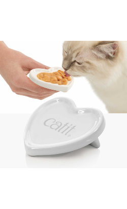 Prato Snacks p/ Gatos Catit Creamy Heart