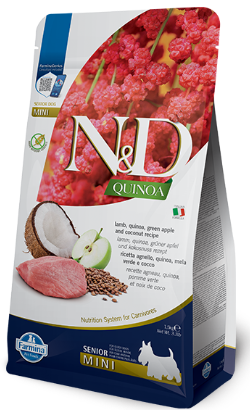 N&D Quiona Lamb, Green Apple & Coconut Senior Mini