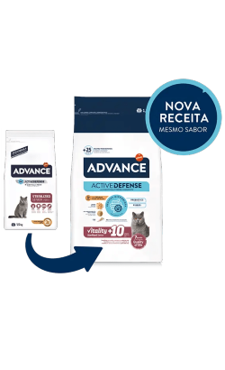 Advance Cat Vitality Sterilized Senior +10 | Chicken & Barley – imagem secundária 1
