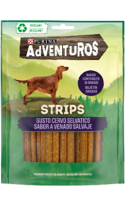 Biscoitos para cão Adventuros Strips Venison Flavour
