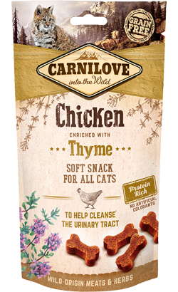 Biscoitos para Gato Carnilove Cat Soft Snack Chicken & Thyme