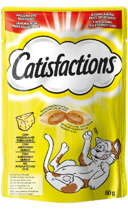 Biscoitos para Gato Catisfactions Snack Queijo