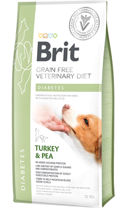 Brit Veterinary Diet Diabetes Grain-Free Turkey & Pea