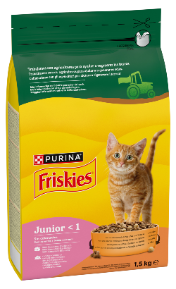 Friskies Gato Junior | Frango, Leite & Legumes
