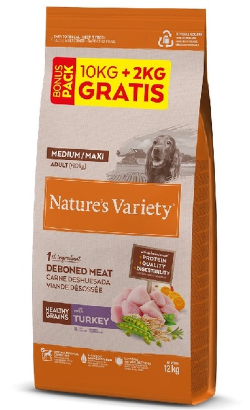 Natures Variety Medium Maxi Adult Healthy Grains Peru - Bónus