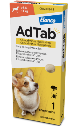 AdTab Comprimidos Mastigáveis para Cão 5,5 - 11 kg | 225 mg – imagem principal