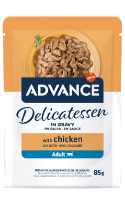 Advance Cat Delicatessen em Molho com Frango