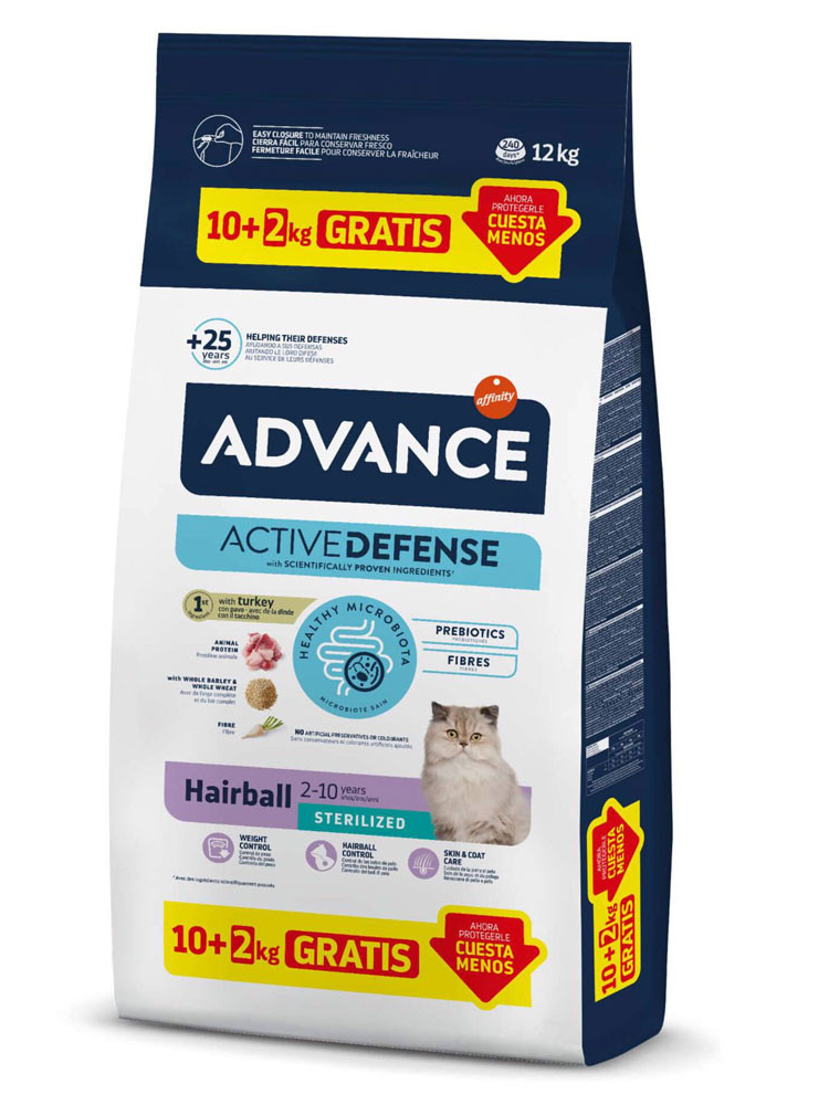 Advance Cat Sterilized Hairball | Turkey & Barley - Bónus