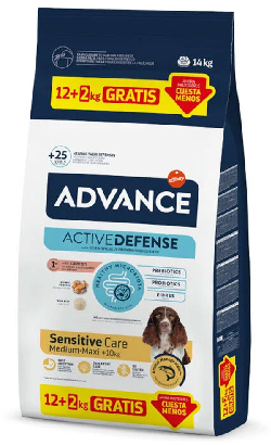 Advance Medium & Maxi Adult Sensitive Salmon & Rice - Bónus