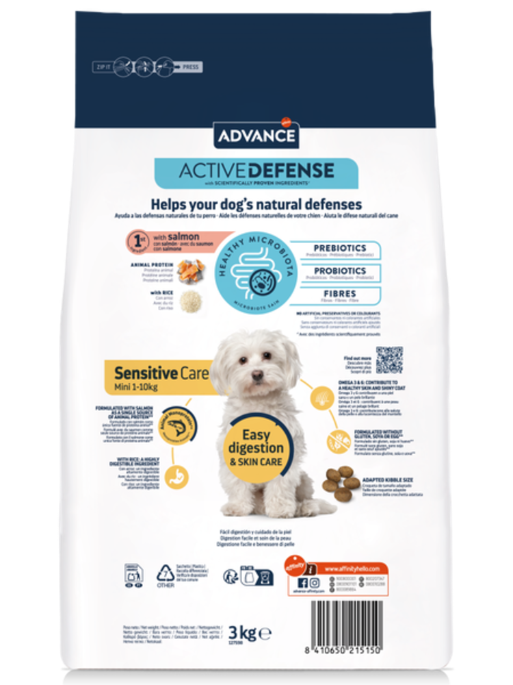 Advance Mini Adult Sensitive Care Salmon & Rice – imagem secundária 3