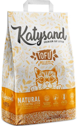 Areia Katysand Tofu Litter Aglomerante Natural
