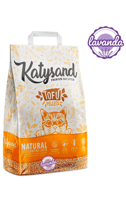 Areia Katysand Tofu Litter Aglomerante Natural | Lavanda