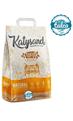 Areia Katysand Tofu Litter Aglomerante Natural | Talco