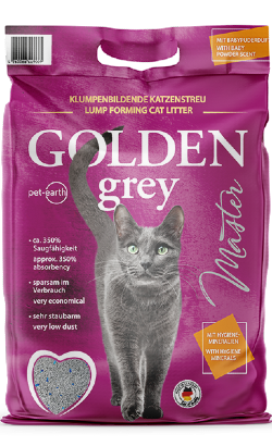 Areia para Gatos Auto Aglomerante Golden Grey Master
