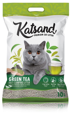 Areia para Gatos Litter Katsand | Chá Verde