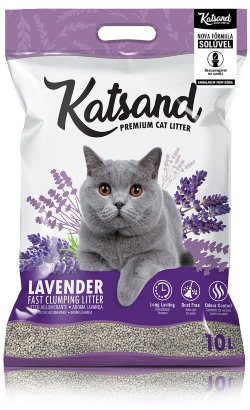 Areia para Gatos Litter Katsand Flush & Go | Lavanda – imagem principal