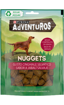 Biscoitos para cão Adventuros Nuggets Boar Flavour – imagem principal
