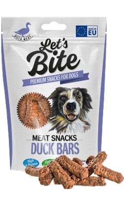 Biscoitos para cão Brit Let's Bite Meat Snacks Duck Bars