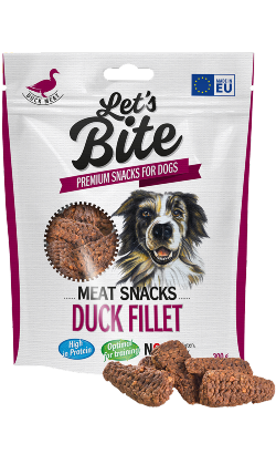 Biscoitos para cão Brit Let's Bite Meat Snacks Duck Fillet – imagem principal