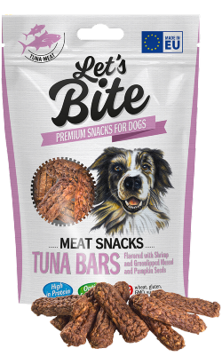 Biscoitos para cão Brit Let's Bite Meat Snacks Tuna Bars with Shrimps & Pumpkin Seeds – imagem principal