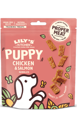 Biscoitos para cão Lilys Kitchen Puppy Treats Chicken & Salmon Nibbles – imagem principal