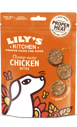 Biscoitos para cão Lilys Kitchen Treats Chicken Bites – imagem principal