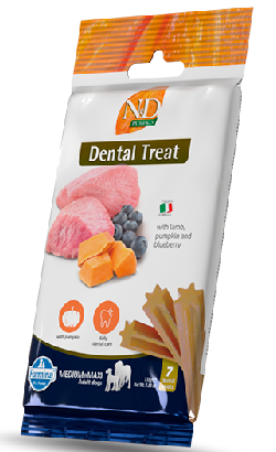 Biscoitos para cão N&D Pumpkin Dental Treat Lamb & Blueberry Medium Maxi – imagem principal