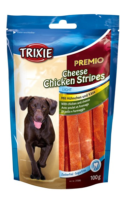 Biscoitos para cão Trixie Snack Premio Cheese & Chicken Stripes – imagem principal