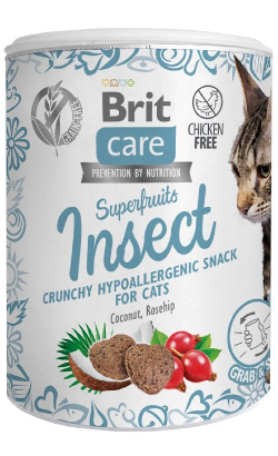 Biscoitos para Gato Brit Care Cat Snack Superfruits Insect