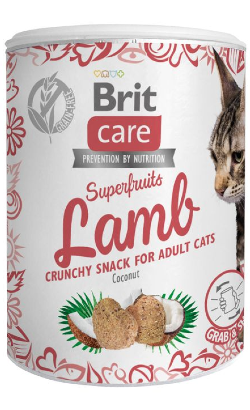 Biscoitos para Gato Brit Care Cat Snack Superfruits Lamb