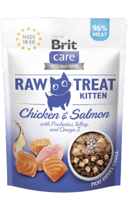 Biscoitos para Gato Brit Care Raw Treat Cat Kitten | Chicken & Salmon – imagem principal