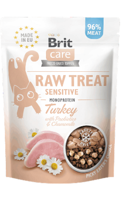 Biscoitos para Gato Brit Care Raw Treat Cat Sensitive | Turkey – imagem principal