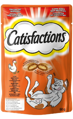 Biscoitos para Gato Catisfactions Snack Frango