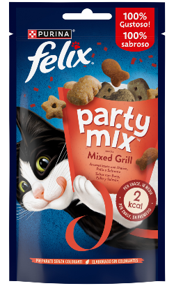 Biscoitos para Gato Felix Party Mix Mixed Grill – imagem secundária 1