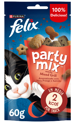 Biscoitos para Gato Felix Party Mix Mixed Grill – imagem principal