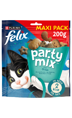 Biscoitos para Gato Felix Party Mix Ocean MaxiPack