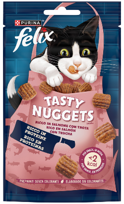 Biscoitos para Gato Felix Tasty Nuggets | Salmon & Trout – imagem secundária 1