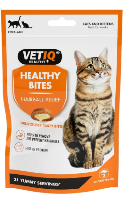 Biscoitos para Gatos Vetiq Healthy Bites Hairball Remedy Treats Cat – imagem principal