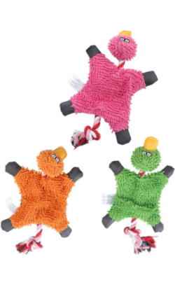 Brinquedo para cão Eurosiam Pato em Peluche Papel com Corda e Som | Cores Sortidas – imagem principal