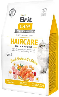 Brit Care Cat Grain Free Haircare Healthy & Shiny Coat | Salmon & Chicken – imagem principal