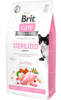 Brit Care Cat Grain Free Sterilized Sensitive | Rabbit & Peas – imagem principal