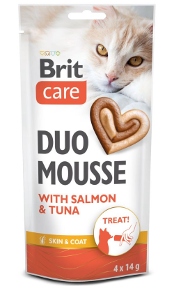 Brit Care Creamy Treats Duo Mousse with Salmon & Tuna