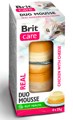 Brit Care Duo Mousse Real Chicken with Cheese