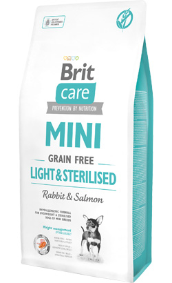 Brit Care Mini Light & Sterilized Grain-free | Rabbit & Salmon – imagem principal